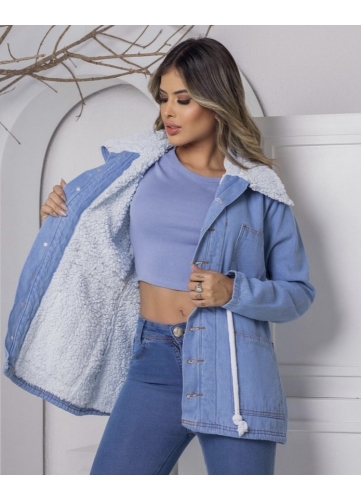 PARKA JEANS PELUCIADA PARKA JEANS PELUCIADA