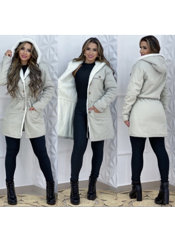 PARKA JEANS PELUCIADA